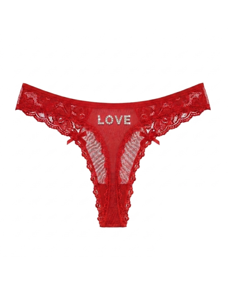 Kişiselleştirilebilir Kurdele Charm Thong