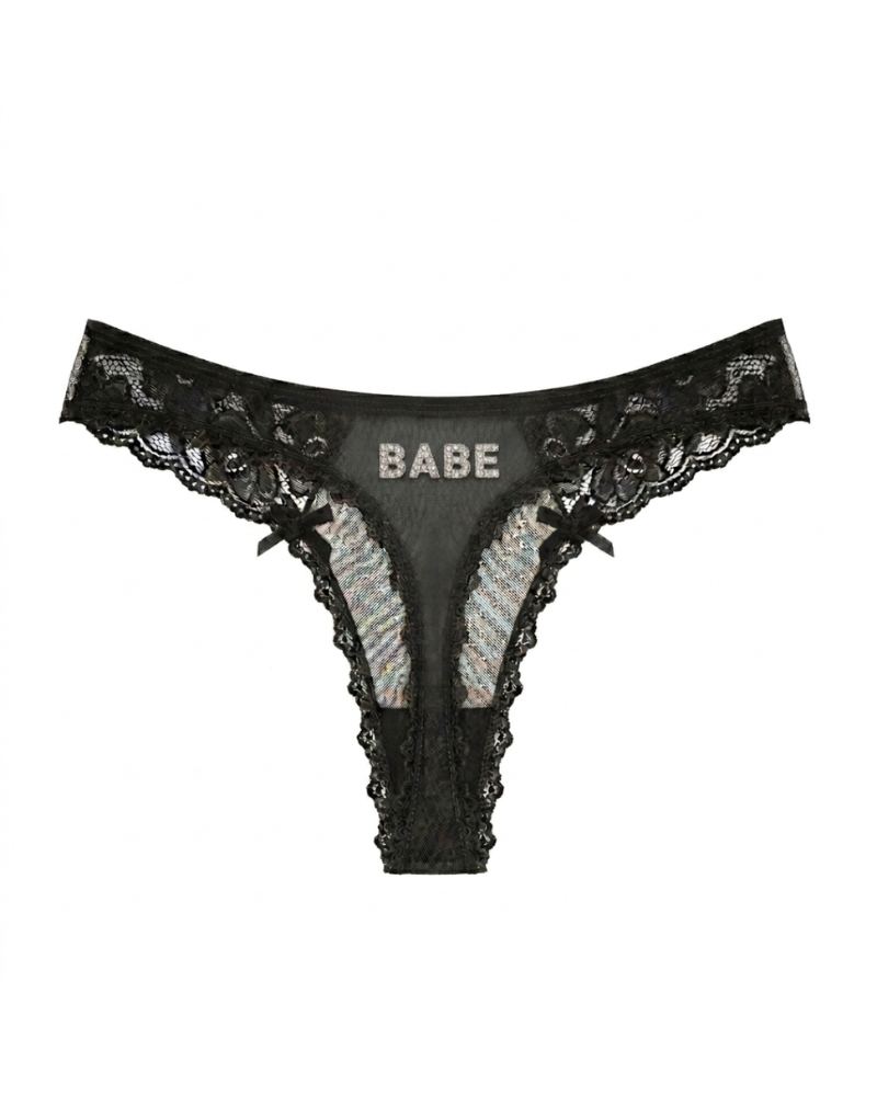 Kişiselleştirilebilir Kurdele Charm Thong